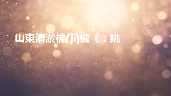 山東清淤機(jī)械《：挑戰(zhàn)和機(jī)遇！探索清淤工程的前沿技術(shù)與應(yīng)用》
